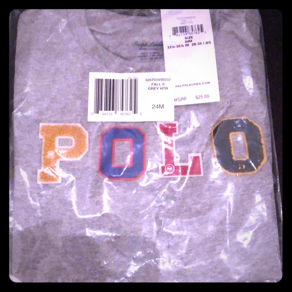 Polo gray Tee in plastic